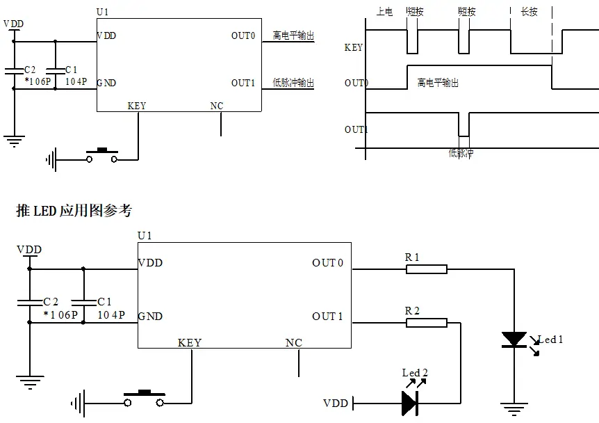 SOT23-6超低功耗單路電子開關芯片麗晶微國產開關電源IC芯片一鍵開關機芯片